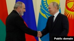 Հայաստանի վարչապետ Նիկոլ Փաշինյանն ու Ռուսաստանի նախագահ Վլադիմիր Պուտինը, արխիվ