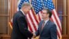 Romania The President of Romania, Klaus Iohannis, and the President of the House of Representatives, Mike Johnson, May 9, 2024