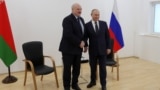 Аляксандар Лукашэнка і Ўладзімір Пуцін, красавік 2022