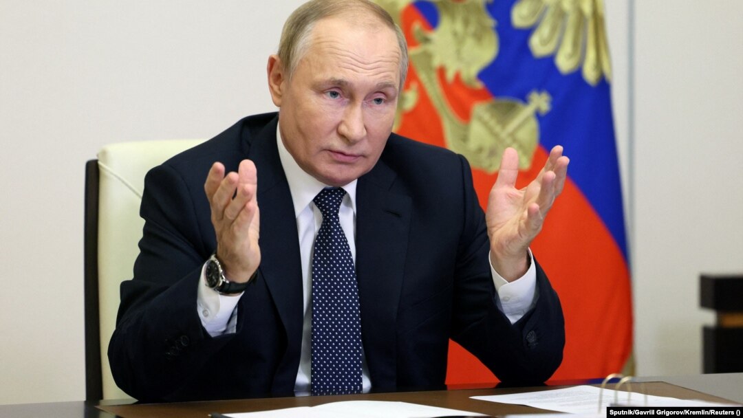 Владимир Путин малко, след като е подписал документите за анексирането на АЕЦ "Запорожие".