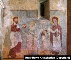 Фреска у монастирі Дадіванк