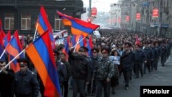 Մարդու իրավունքների պաշտպանության օրվան նվիրված երթը Երևանում, 10-ը դեկտեմբերի, 2010