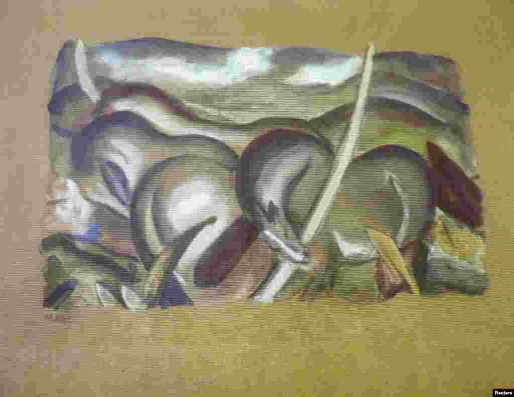 Alman rəssamı Franz Marc-ın 'Landşaftda atlar" rəsmi