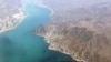 Kyrgyzstan -- Toktogul Reservoir, Kyrgyzstan, seen from a flight , 07Apr2011