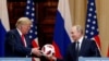 Трамп менен Путин Хелсинкидеги басма сөз жыйынында. 16-июль, 2018-жыл. 