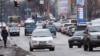 Дорожное движение в Бишкеке.