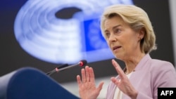 Претседателката на Европската комисија Урсула фон дер Лајен, 9 јули 2025 година