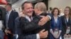 Герхард Шредер та Володимир Путін під час чемпіонату світу з футболу у Росії у 2018 році