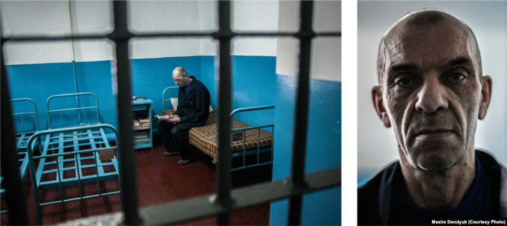 Василь, 52 роки. Діагноз: мультирезистентний туберкульоз. Липень 2011 року. Довічно ув’язнений у Херсонській виправній колонії № 61 за свідоме вбивство. Сидів уже тричі. У камері доглядає за сусідом, паралізованим після інсульту.
