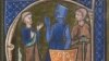 A monk, a knight and a workman, symbols of three medieval estates