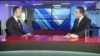 руководитель аппарата премьер-министра Эдуард Агаджанян (слева) в программе «Интервью с Карленом Асланяном», Ереван, 25 января 2019 г.