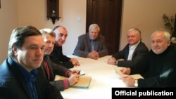Լեհաստանի Կրակով քաղաքում Հայաստանի և Ադրբեջանի արտգործնախարարների հանդիպումը ԵԱՀԿ Մինսկի խմբի համանախագահների հետ, 18-ը հունվարի, 2018թ.