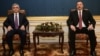 Встреча президентов Армении и Азербайджана - Сержа Саргсяна (слева) и Ильхама Алиева в Вене, 19 ноября 2013 г. 