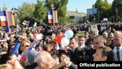 Francuski predsjednik Nikola Sarkozi u Jerevanu, 7. oktobra 2011.