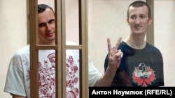 Олег Сенцов та Олександр Кольченко, архівне фото з суду