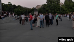 Արցախցիներն ակցիա են իրականացնում Ազատության հրապարակում, 14-ը հուլիսի, 2025թ.