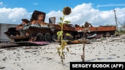 Знищені раніше ЗСУ російські бронетранспортери біля села Нова Гусарівка на Харківщині, 18 вересня 2022 року