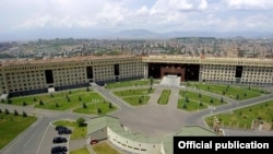 Armenia -- The Armenian Defense Ministry building, Yerevan.