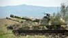 Nagorno-Karabakh -- Mobile artillery units of the self-defence army of Nagorno-Karabakh hold a position outside the town of Hadrut, April 5, 2016