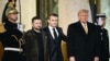 АКШнын шайланган президенти Дональд Трамп, Франциянын лидери Эммануэл Макрон, Украинанын президенти Владимир Зеленский, 7-декабрь, 2024-жыл