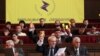 Armenia -- Aram Manukian (C) chairs an opposition conference in Yerevan, 22Dec2012.