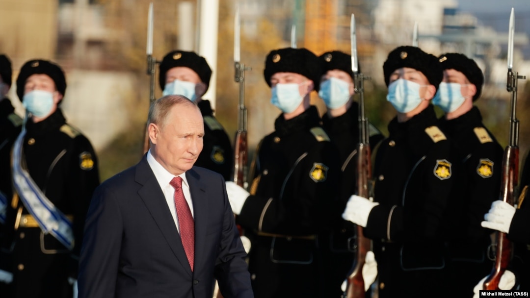 Президент Росії Володимир Путін у Севастополі, 4 листопада 2021 року
