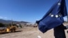 Armenia - The site of a new Armenian-Georgian border checkpoint constructed with the EU's financial assistance, Bagratashen, 27Sep2013. 
